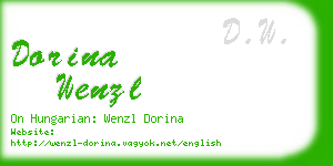 dorina wenzl business card